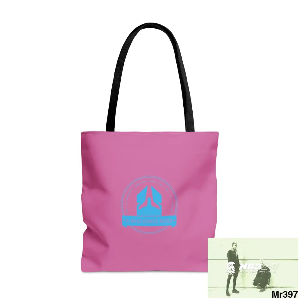 A1-Who Dares Wins Tote Bag (AOP) Large Bags
