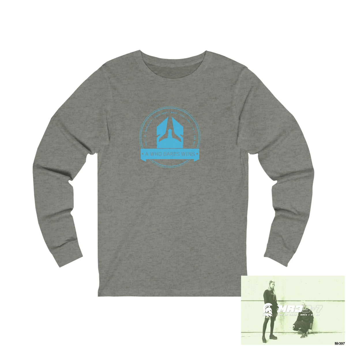A1 Who Dares Wins Unisex Jersey Long Sleeve Tee S / Grey TriBlend Long-sleeve