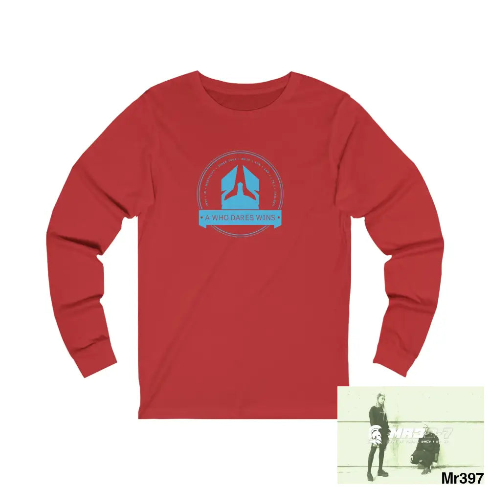 A1 Who Dares Wins Unisex Jersey Long Sleeve Tee S / Red Long-sleeve