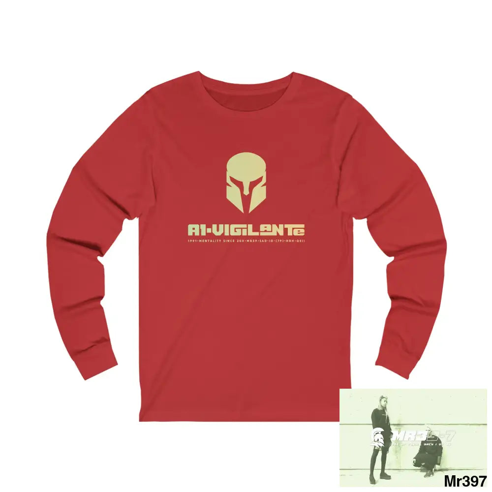 A1 Who Dares Wins Unisex Jersey Long Sleeve Tee S / Red Long-sleeve