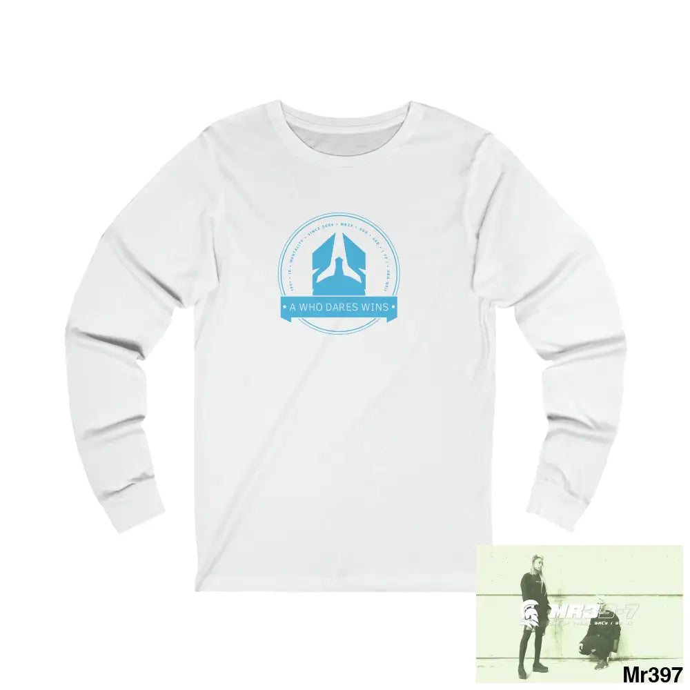 A1 Who Dares Wins Unisex Jersey Long Sleeve Tee S / White Long-sleeve