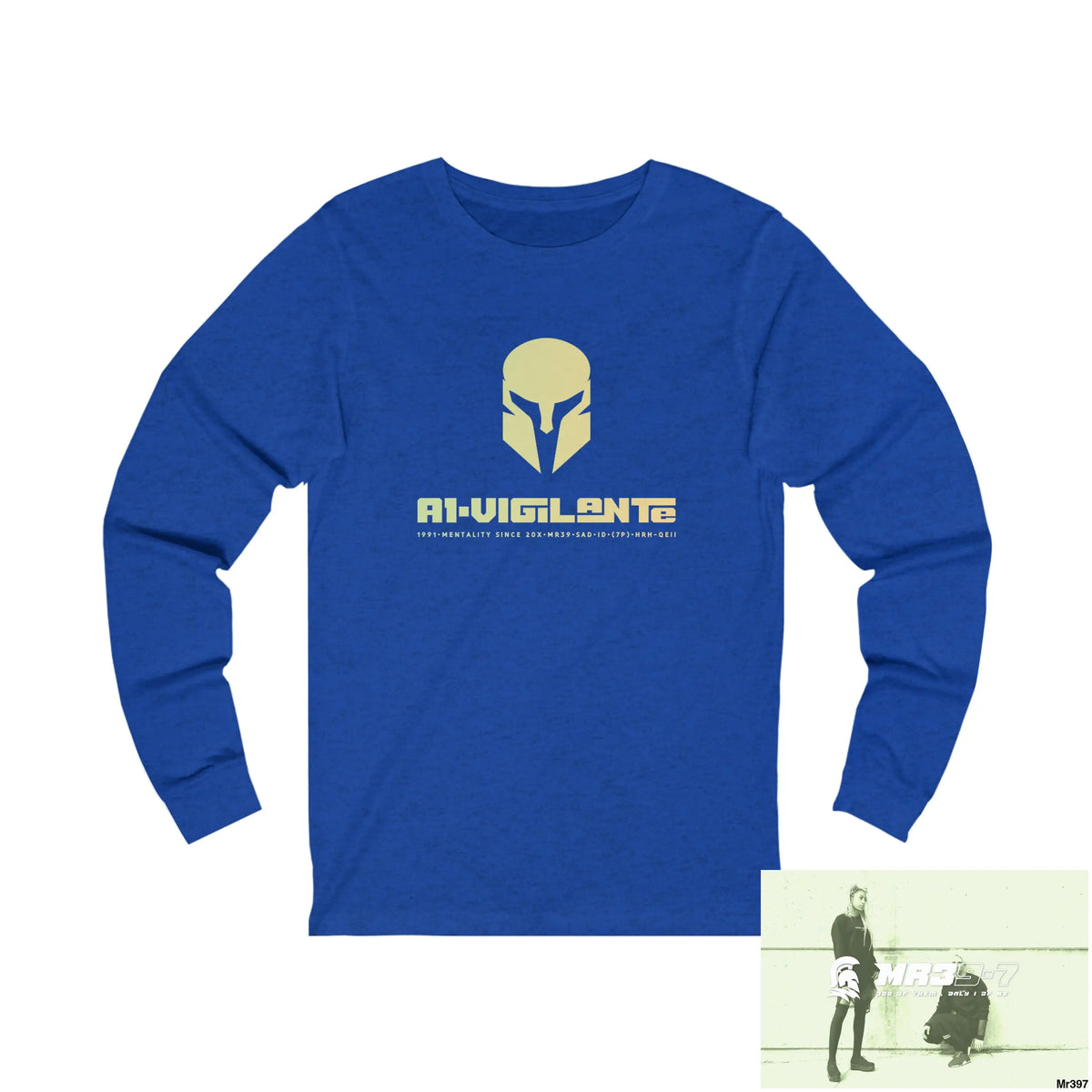 A1 Who Dares Wins Unisex Jersey Long Sleeve Tee XL / True Royal TriBlend Long-sleeve