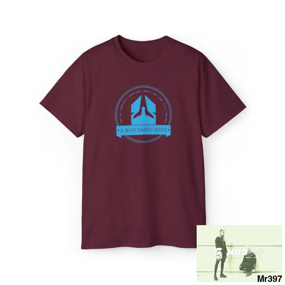 A1 Who Dares Wins Unisex Ultra Cotton Tee Maroon / S T-Shirt