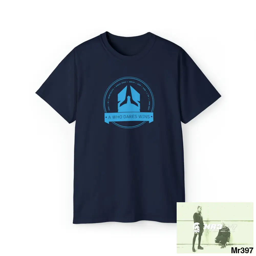 A1 Who Dares Wins Unisex Ultra Cotton Tee Navy / S T-Shirt