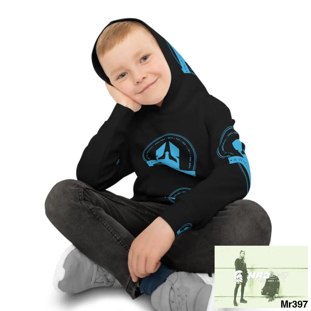 A1 Who Dares Wins with Tactical inside hood A1 Who dares Wins Mentality -. Children’s Hoodie (AOP) 2XS All Over Prints