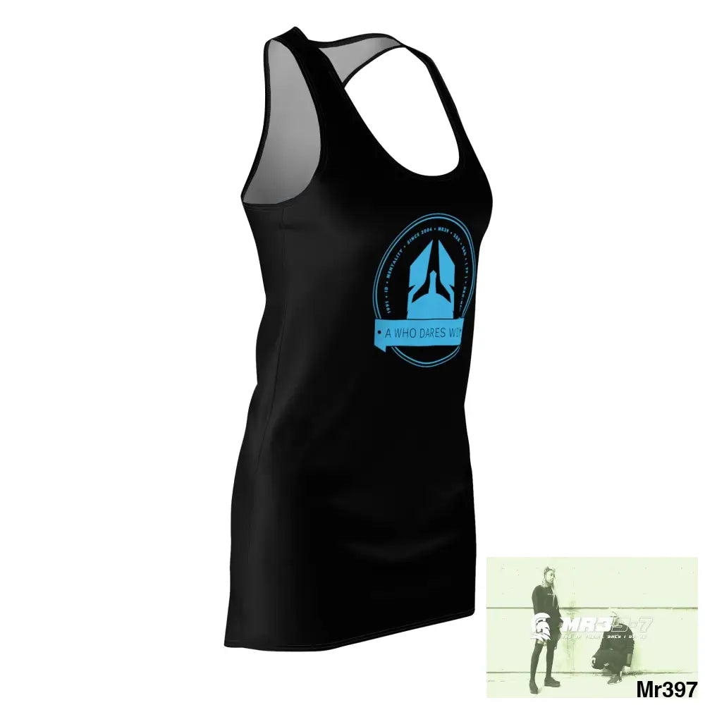 A1- Who Dares Wins Women’s Cut & Sew Racerback Dress (AOP) All Over Prints