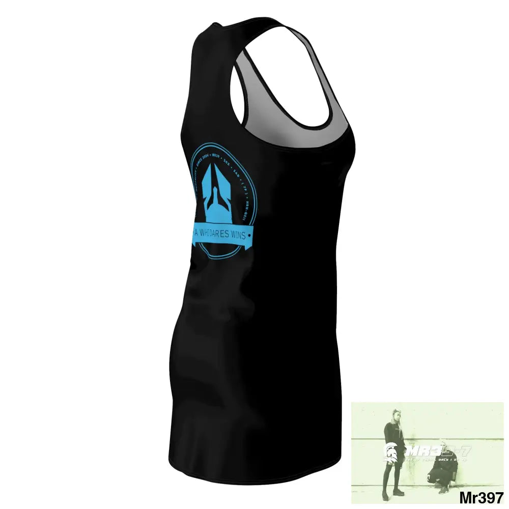 A1- Who Dares Wins Women’s Cut & Sew Racerback Dress (AOP) All Over Prints
