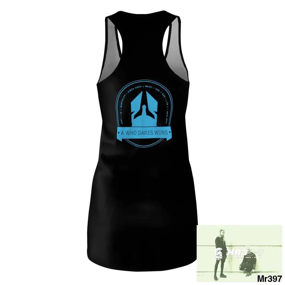 A1- Who Dares Wins Women’s Cut & Sew Racerback Dress (AOP) All Over Prints