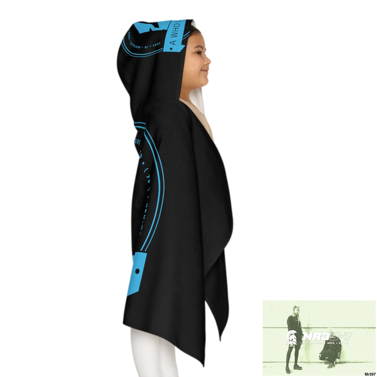 A1- Who Dares Wins Youth Hooded Towel 24’’ × 48’’ All Over Prints
