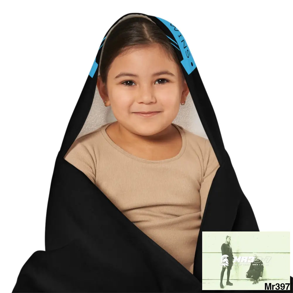 A1- Who Dares Wins Youth Hooded Towel 24’’ × 48’’ All Over Prints