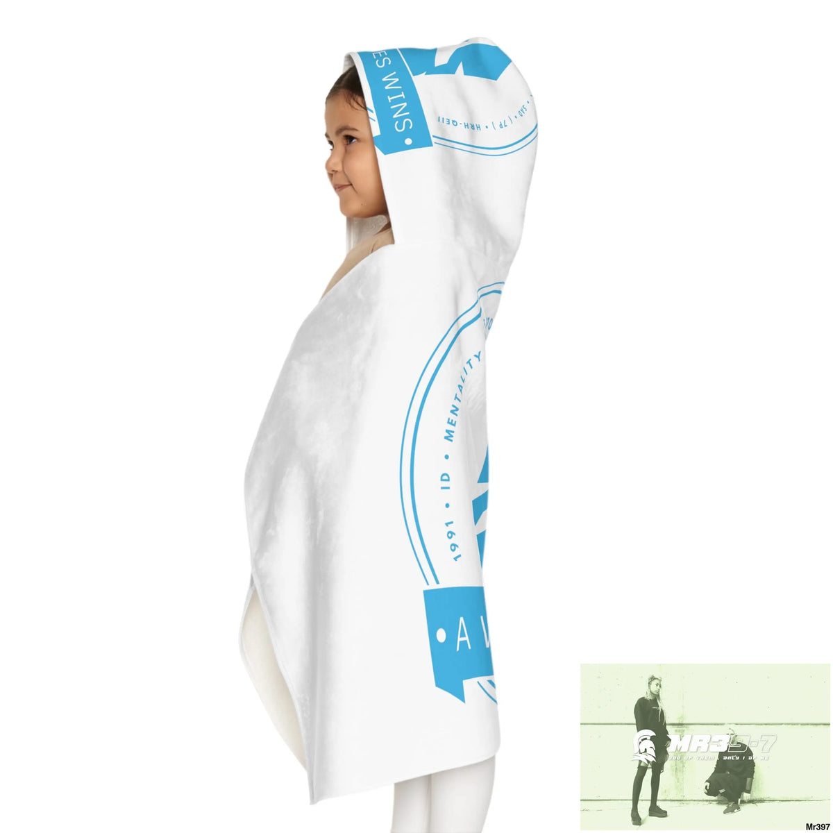 A1- Who Dares Wins Youth Hooded Towel 24’’ × 48’’ All Over Prints