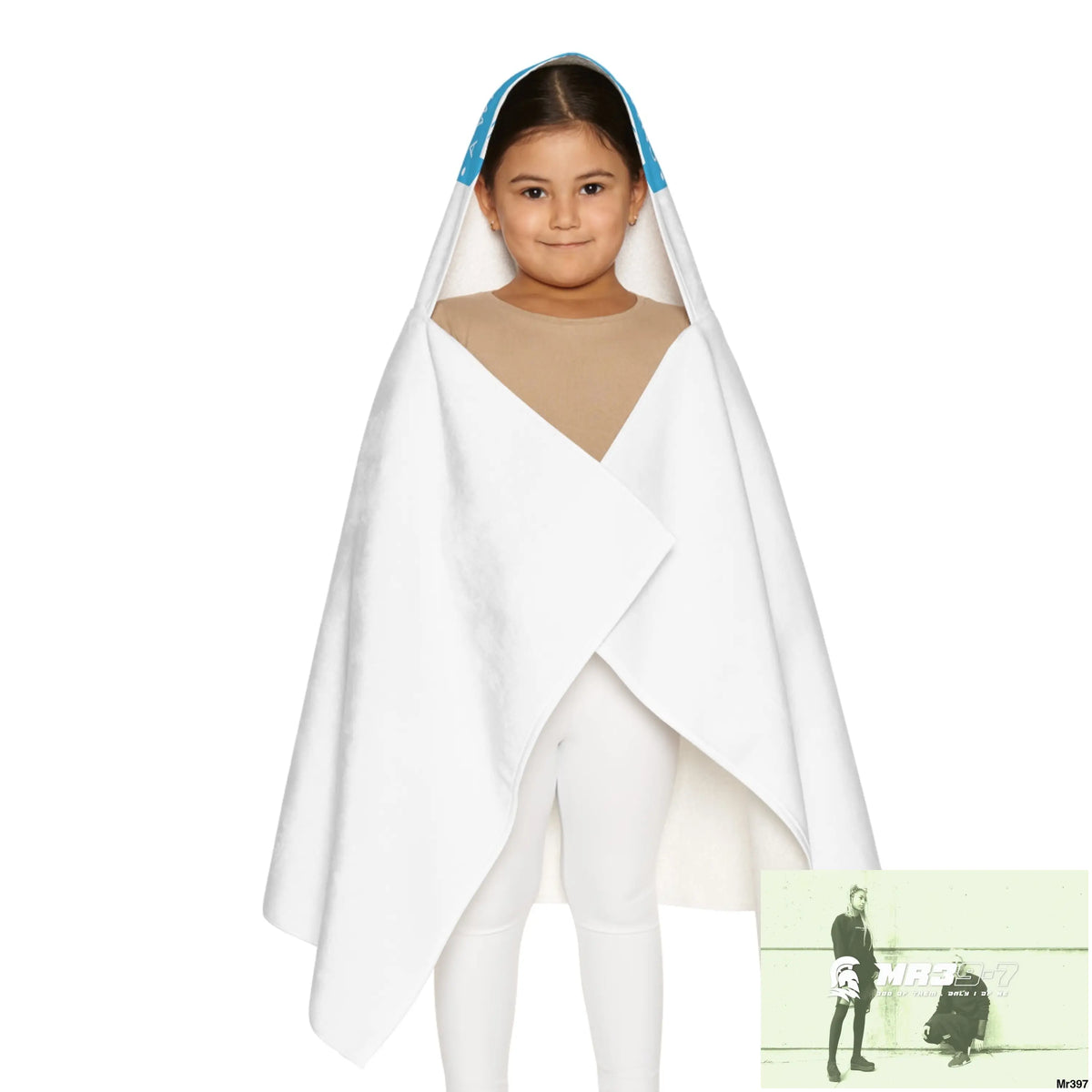 A1- Who Dares Wins Youth Hooded Towel 24’’ × 48’’ All Over Prints
