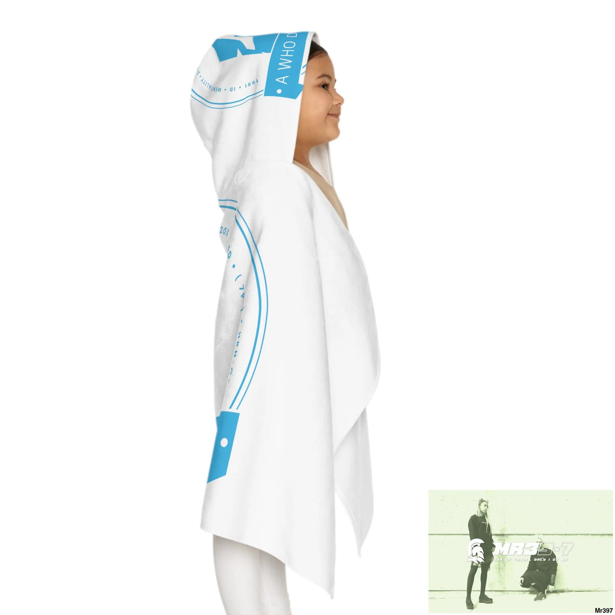 A1- Who Dares Wins Youth Hooded Towel 24’’ × 48’’ All Over Prints