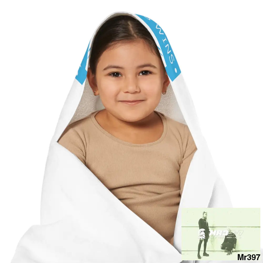 A1- Who Dares Wins Youth Hooded Towel 24’’ × 48’’ All Over Prints