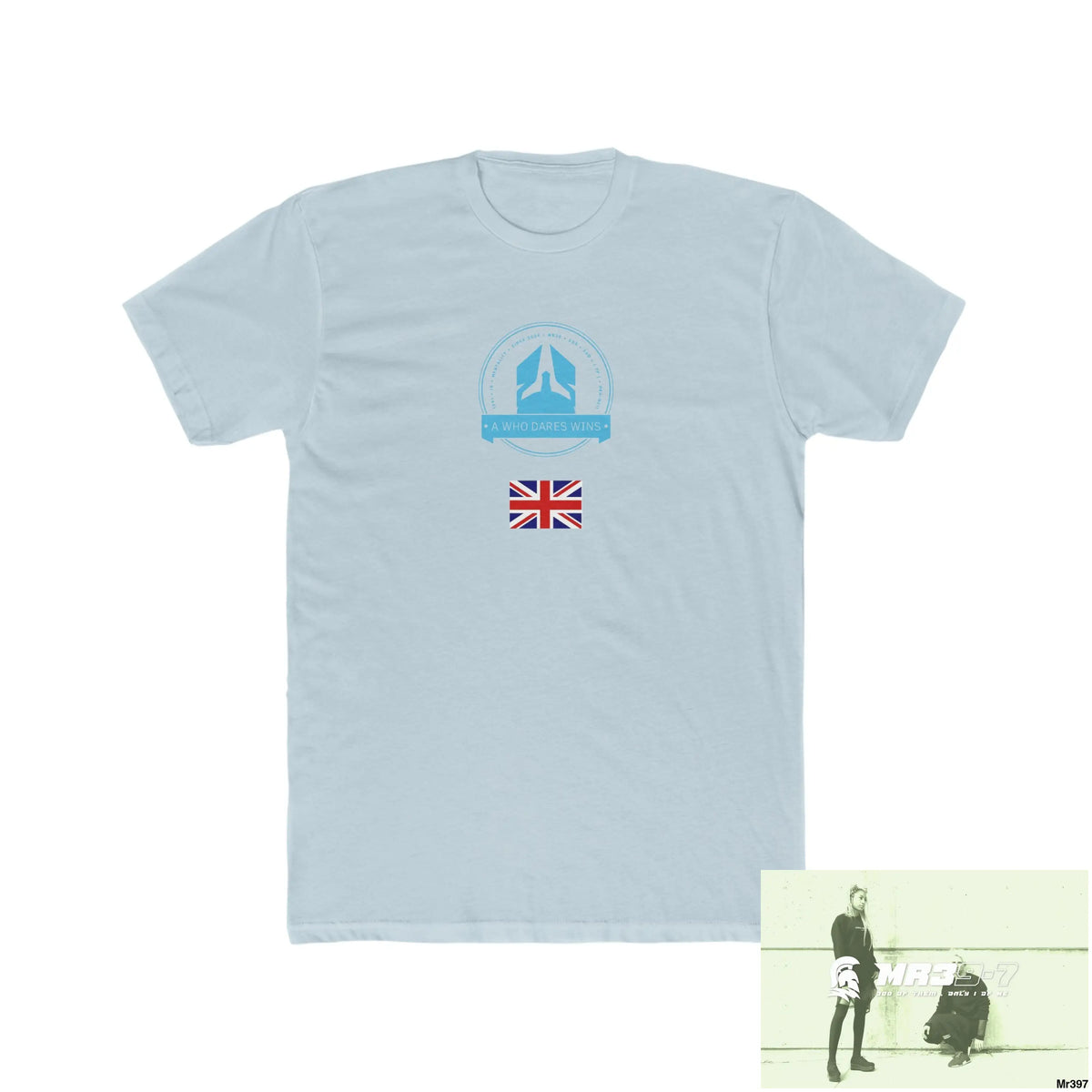 A1-Who Dares WinsThe Tactical move Powys to Shrewsbury 2016 - Men’s Cotton Crew Tee Solid Light Blue / S T-Shirt