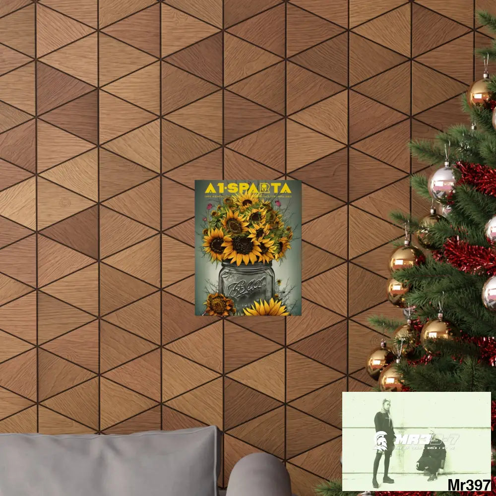 A1Sparta relax Fantasy Summer Landscape in a Mason Jar Matte Vertical Posters Poster