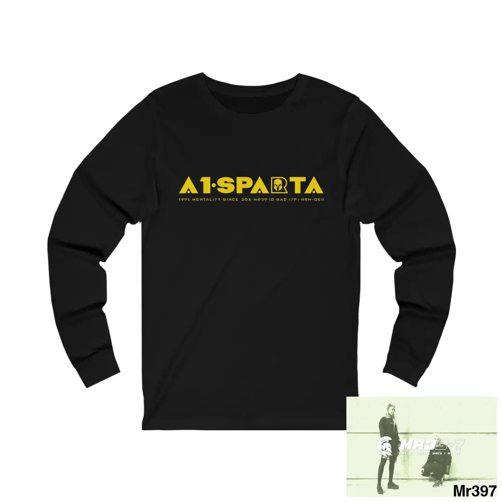 A1Sparta Unisex Jersey Long Sleeve Tee S / Black Long-sleeve