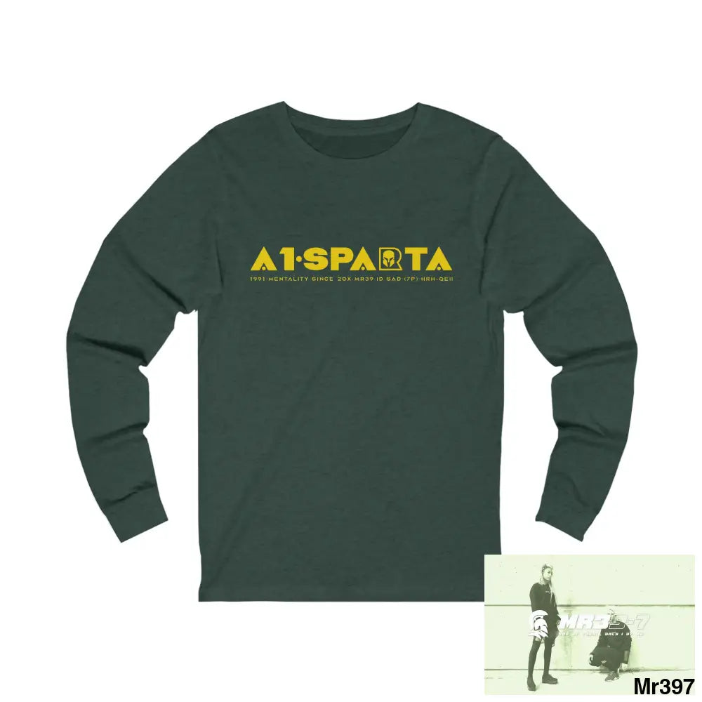A1Sparta Unisex Jersey Long Sleeve Tee S / Heather Forest Long-sleeve