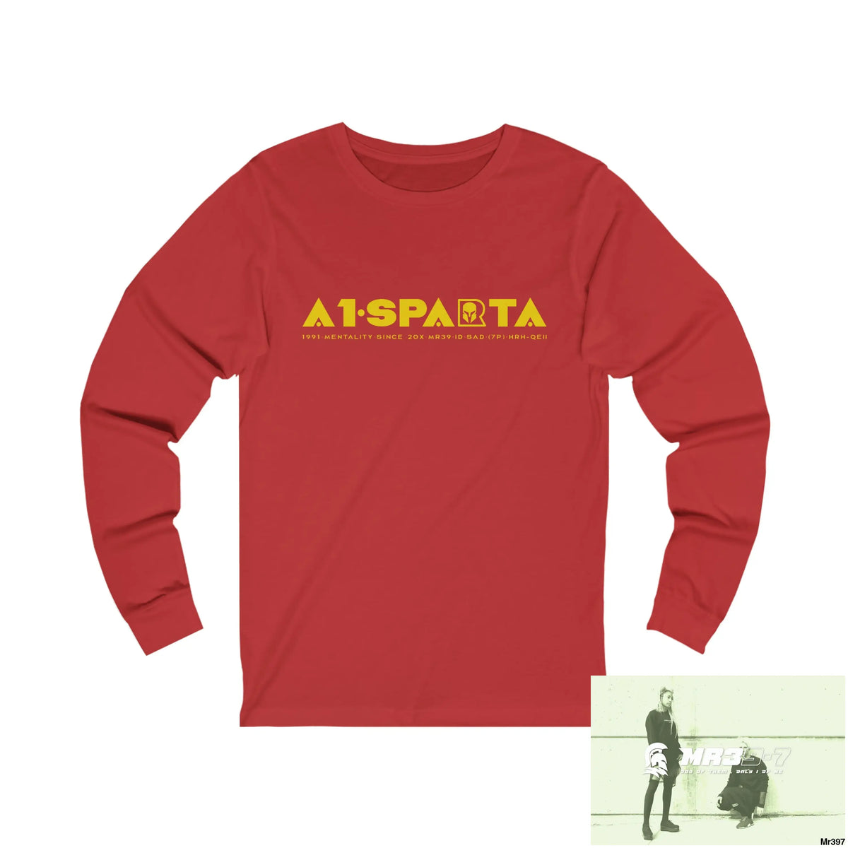 A1Sparta Unisex Jersey Long Sleeve Tee S / Red Long-sleeve