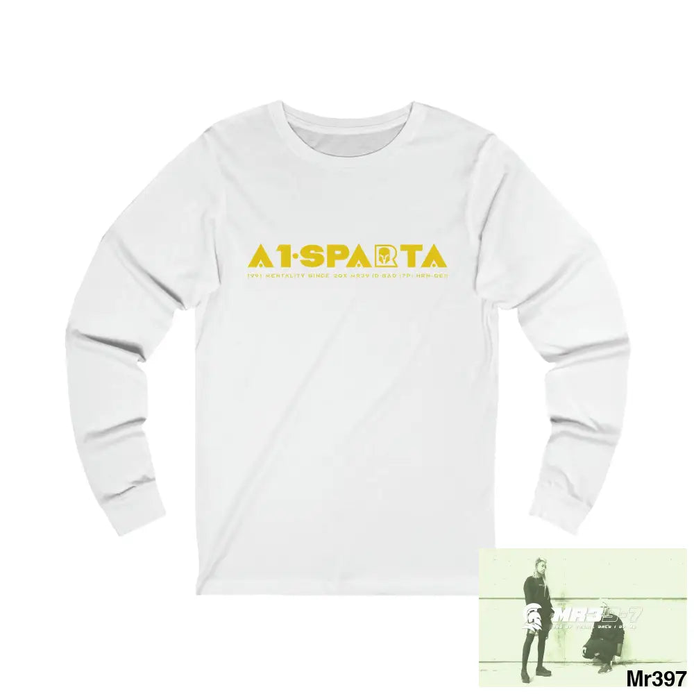 A1Sparta Unisex Jersey Long Sleeve Tee S / White Long-sleeve