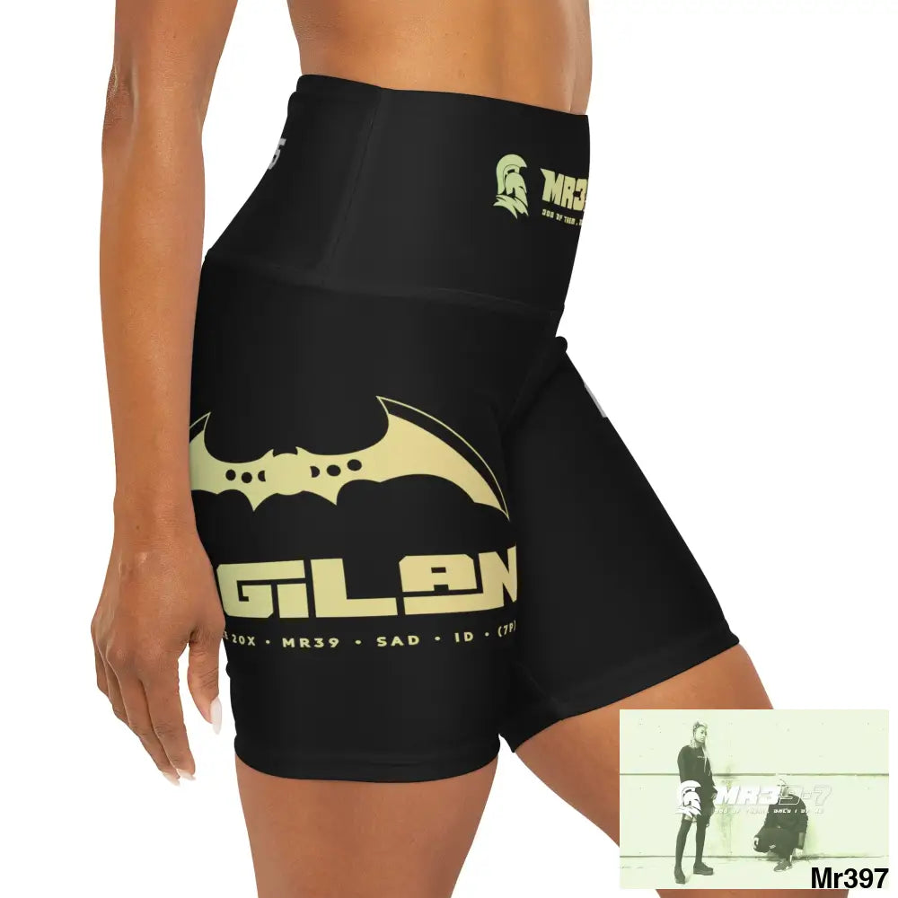 A1Vigilante 2014 Kenya High Waisted Yoga Shorts (AOP) All Over Prints