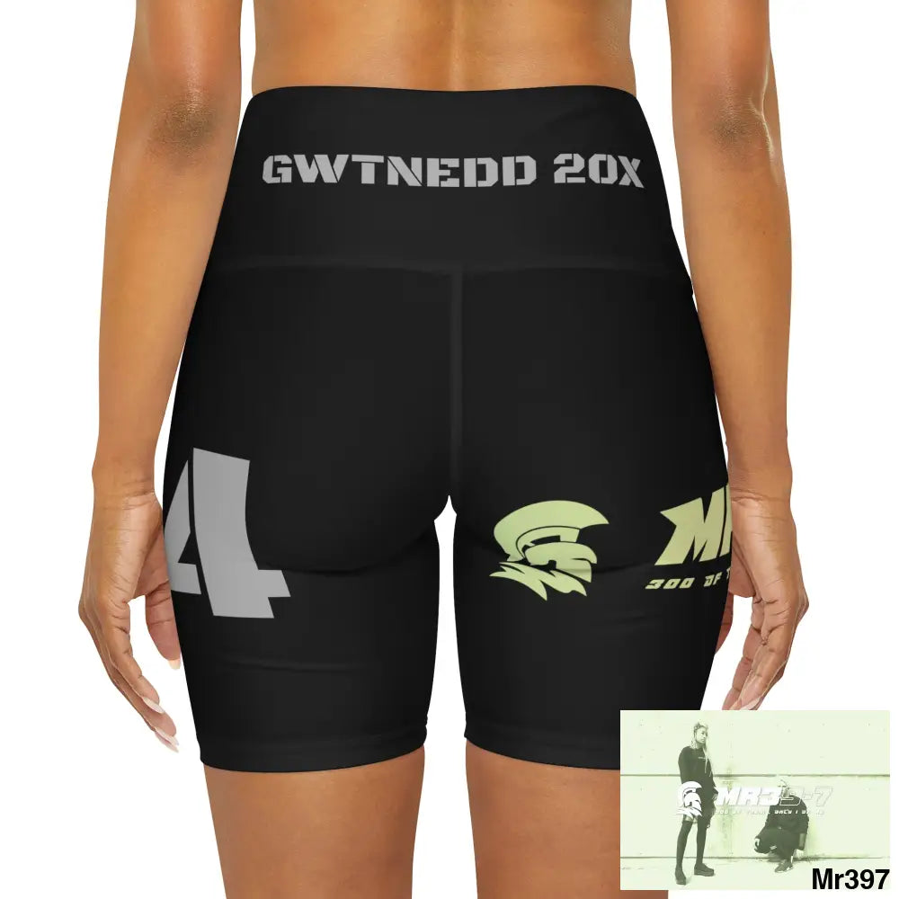 A1Vigilante Gwynedd 20X High Waisted Yoga Shorts (AOP) All Over Prints