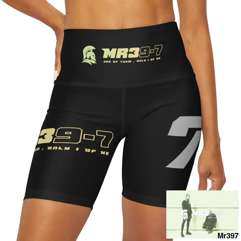 A1Vigilante Gwynedd 20X High Waisted Yoga Shorts (AOP) All Over Prints