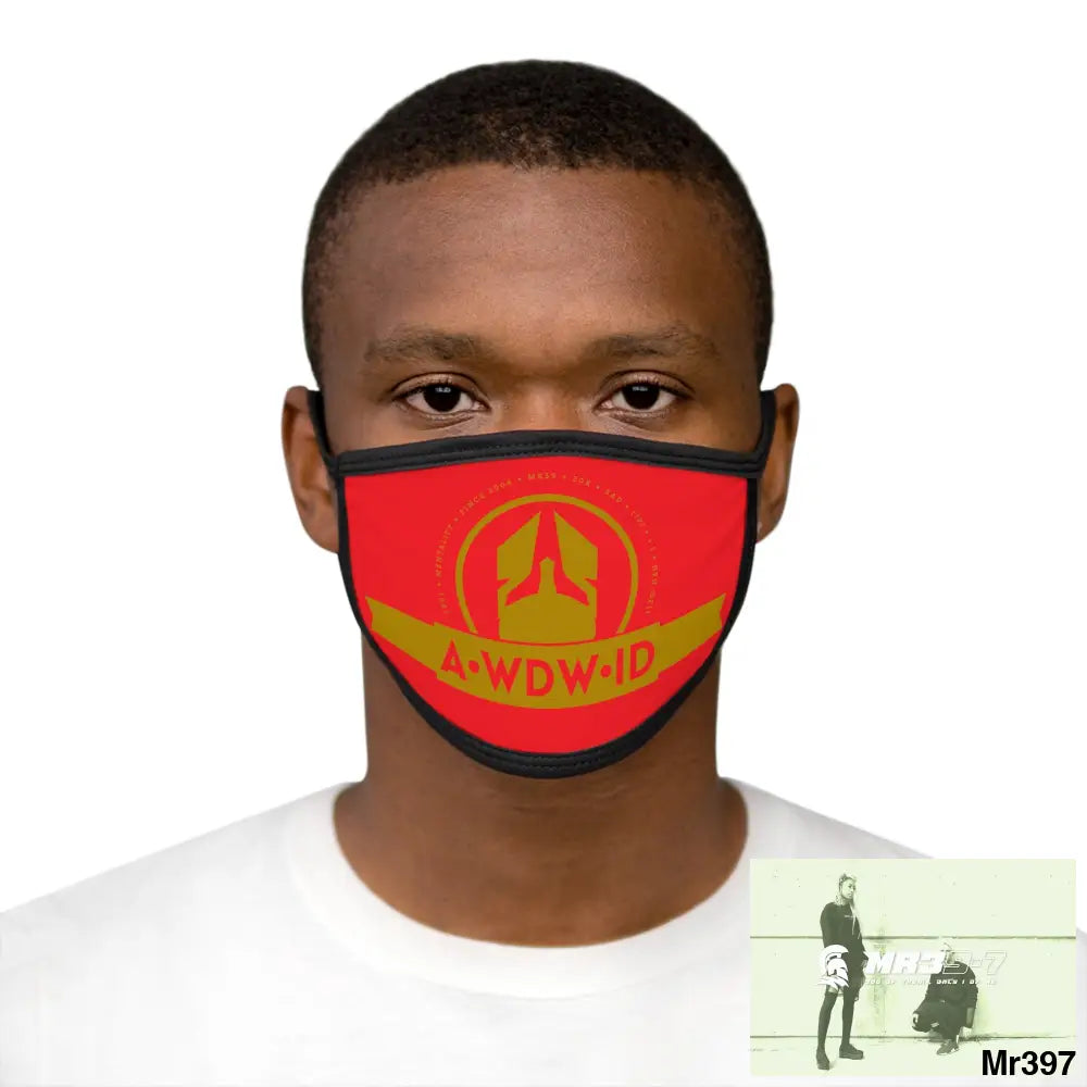 A1WDW.ID Mixed-Fabric Face Mask One size Accessories