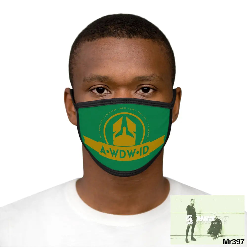 A1WDW.ID Mixed-Fabric Face Mask One size Accessories