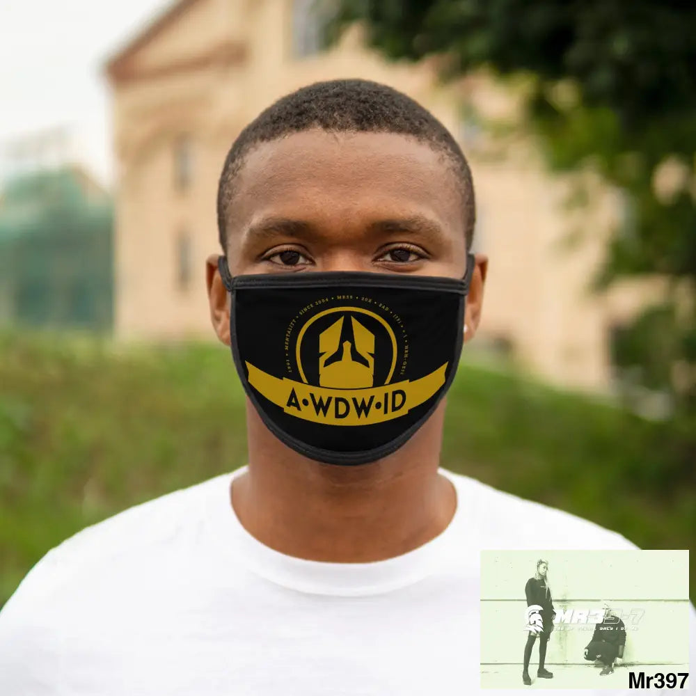 A1WDW.ID Mixed-Fabric Face Mask One size Accessories