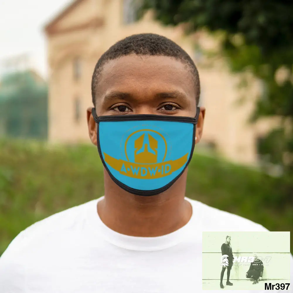 A1WDW.ID Mixed-Fabric Face Mask One size Accessories