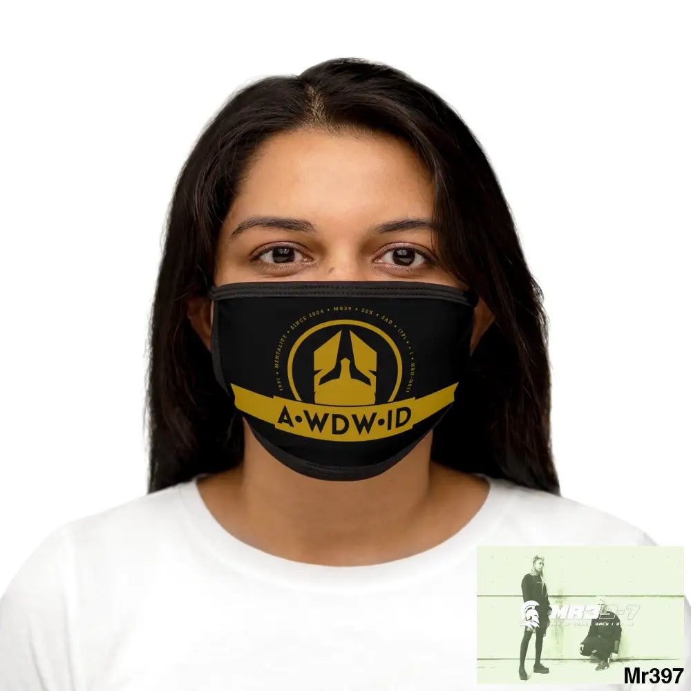 A1WDW.ID Mixed-Fabric Face Mask One size Accessories