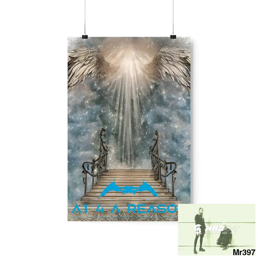 AI 4 A Reason stairway to heaven. Matte Vertical Posters 12″ x 18″ / Matte Poster