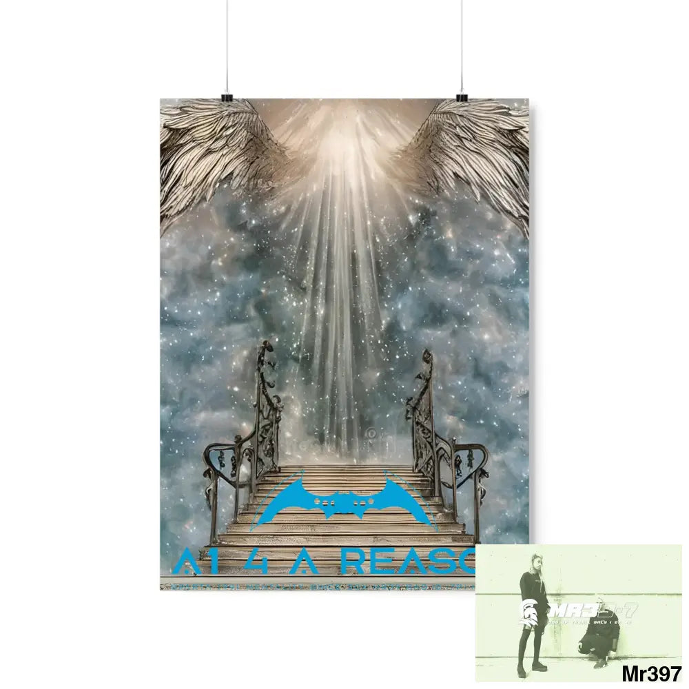 AI 4 A Reason stairway to heaven. Matte Vertical Posters 18″ x 24″ / Matte Poster