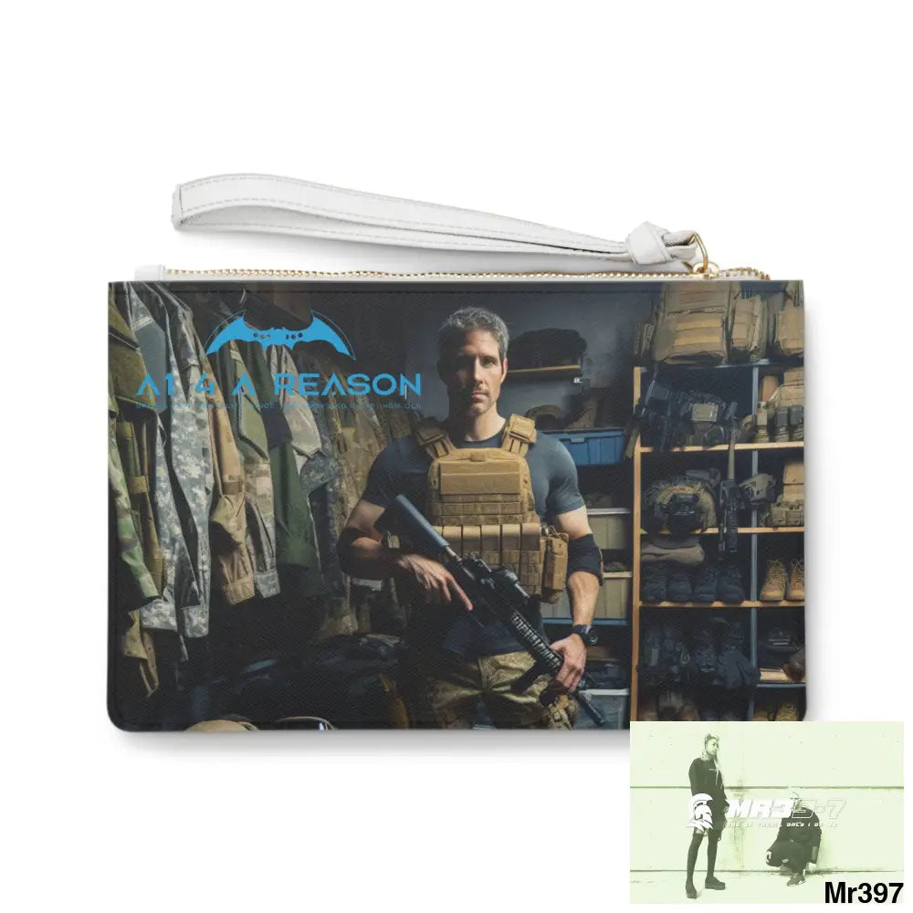 AI A1WDW + Mr39’7 My Death Flat 17-24 Ex Military to Pro Vigilante 1991- 01-10X-24 Themed Ladies Clutch Bag One size