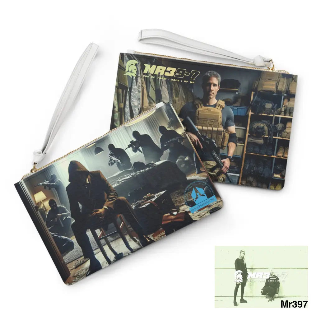 AI A1WDW + Mr39’7 My Death Flat 17-24 Ex Military to Pro Vigilante 1991- 01-10X-24 Themed Ladies Clutch Bag One size