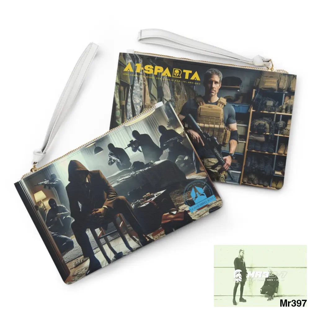 AI A1WDW/Sparta My Death Flat 17-24 Ex Military to Pro Vigilante 1991- 01-10X-24 Themed Ladies Clutch Bag One size Bags
