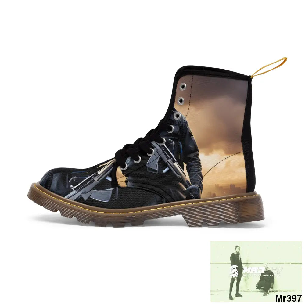 AI Generated from original photo Egypt 2014 Women’s Canvas Boots Shoes