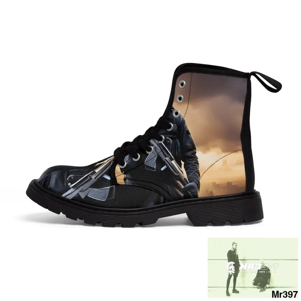 AI Generated from original photo Egypt 2014 Women’s Canvas Boots Shoes