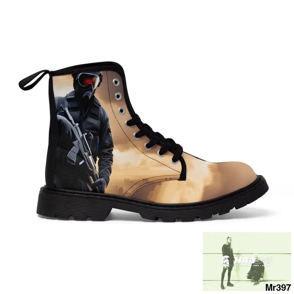 AI Generated from original photo Egypt 2014 Women’s Canvas Boots Shoes