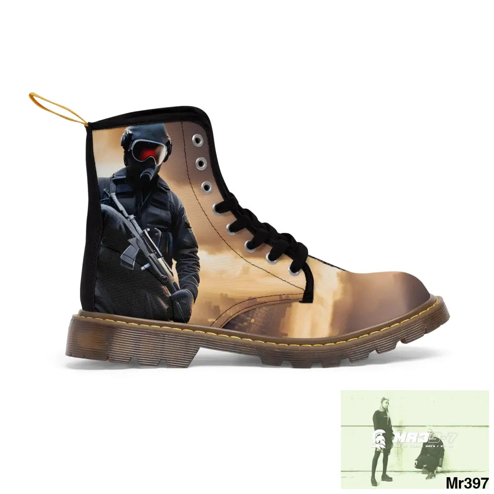 AI Generation of original photo Dahab 2014 Mens Canvas Boots Shoes