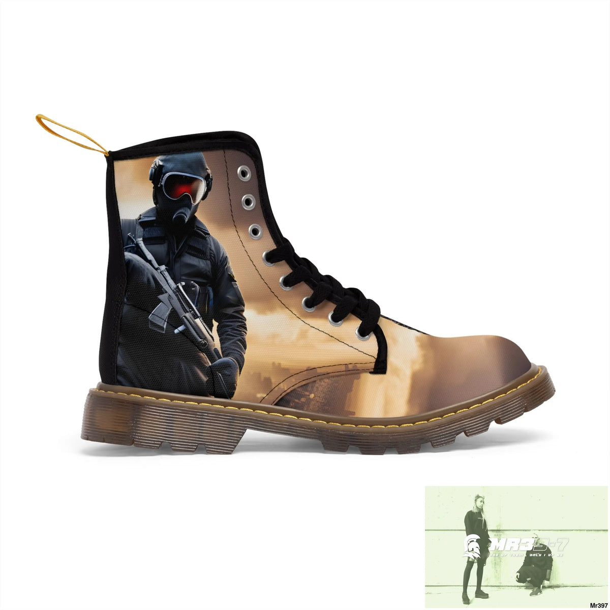 AI Generation of original photo Dahab 2014 Mens Canvas Boots Shoes