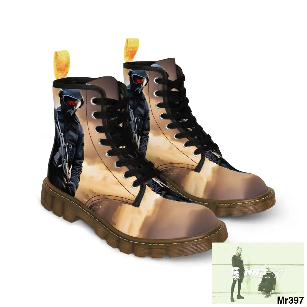 AI Generation of original photo Dahab 2014 Mens Canvas Boots Shoes