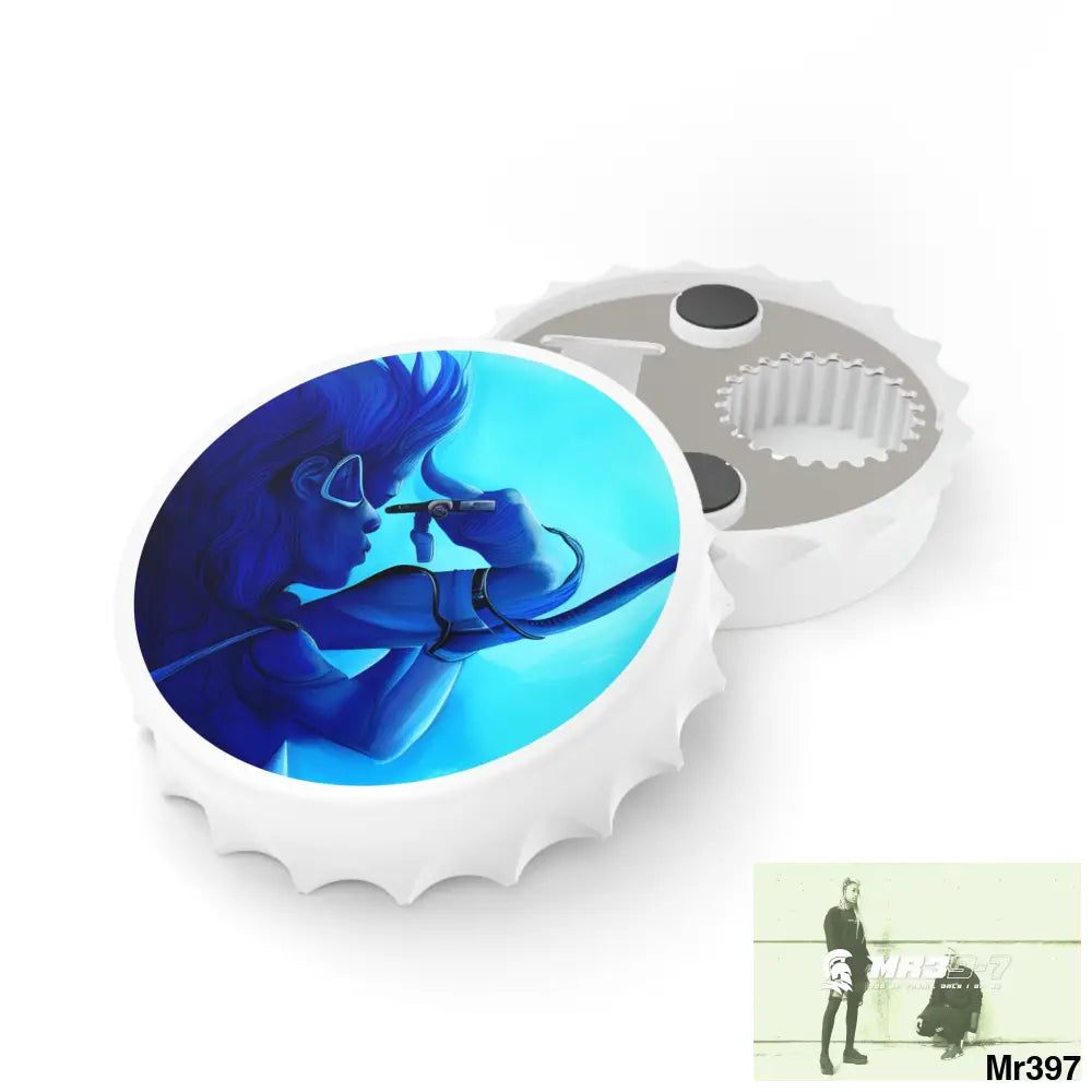 AI MR39-7 Theme Magnetic Bottle Opener One size / White Accessories