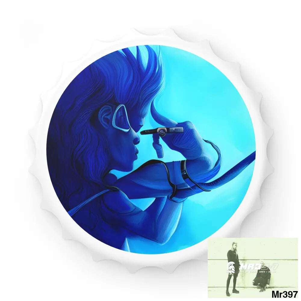 AI MR39-7 Theme Magnetic Bottle Opener One size / White Accessories