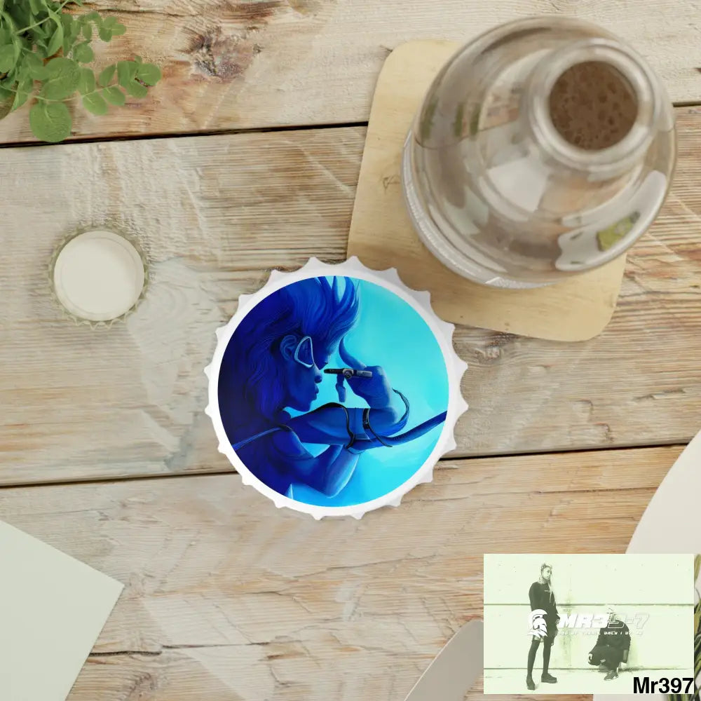 AI MR39-7 Theme Magnetic Bottle Opener One size / White Accessories