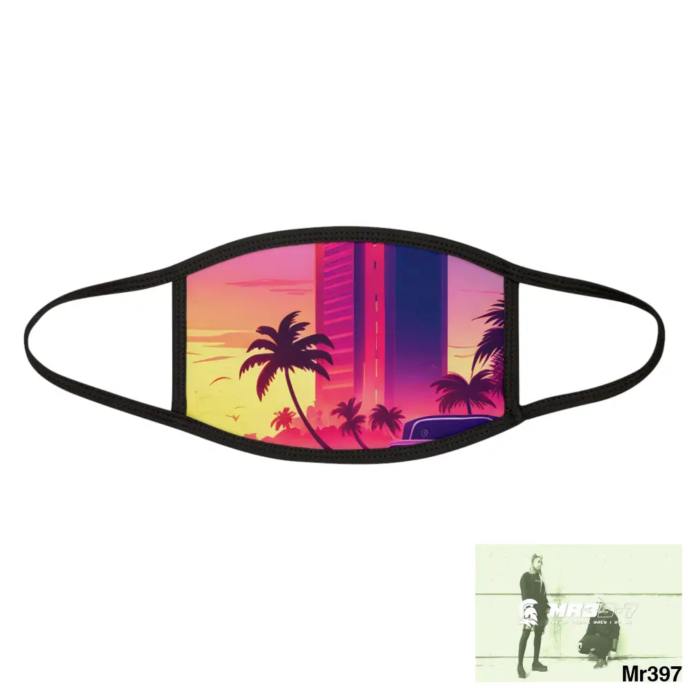 AI radiation attack theme on me Mixed-Fabric Face Mask One size Accessories