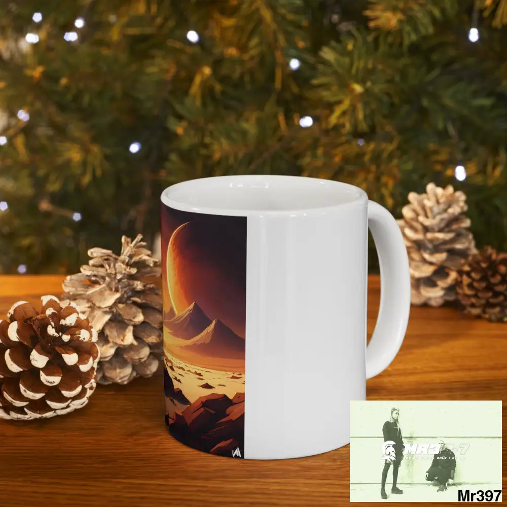 AI Radiation mash up Ceramic Mug 11oz 11oz Mug