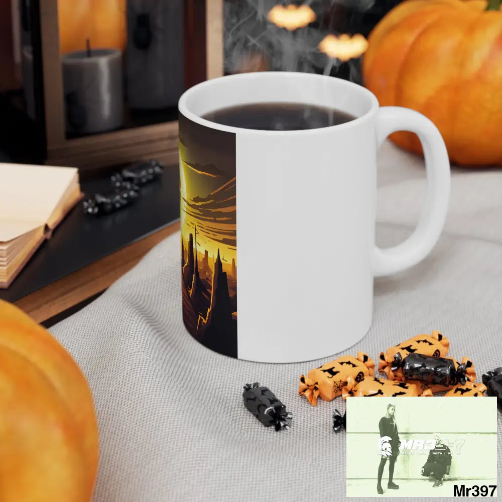 AI Radiation mash up Ceramic Mug 11oz 11oz Mug