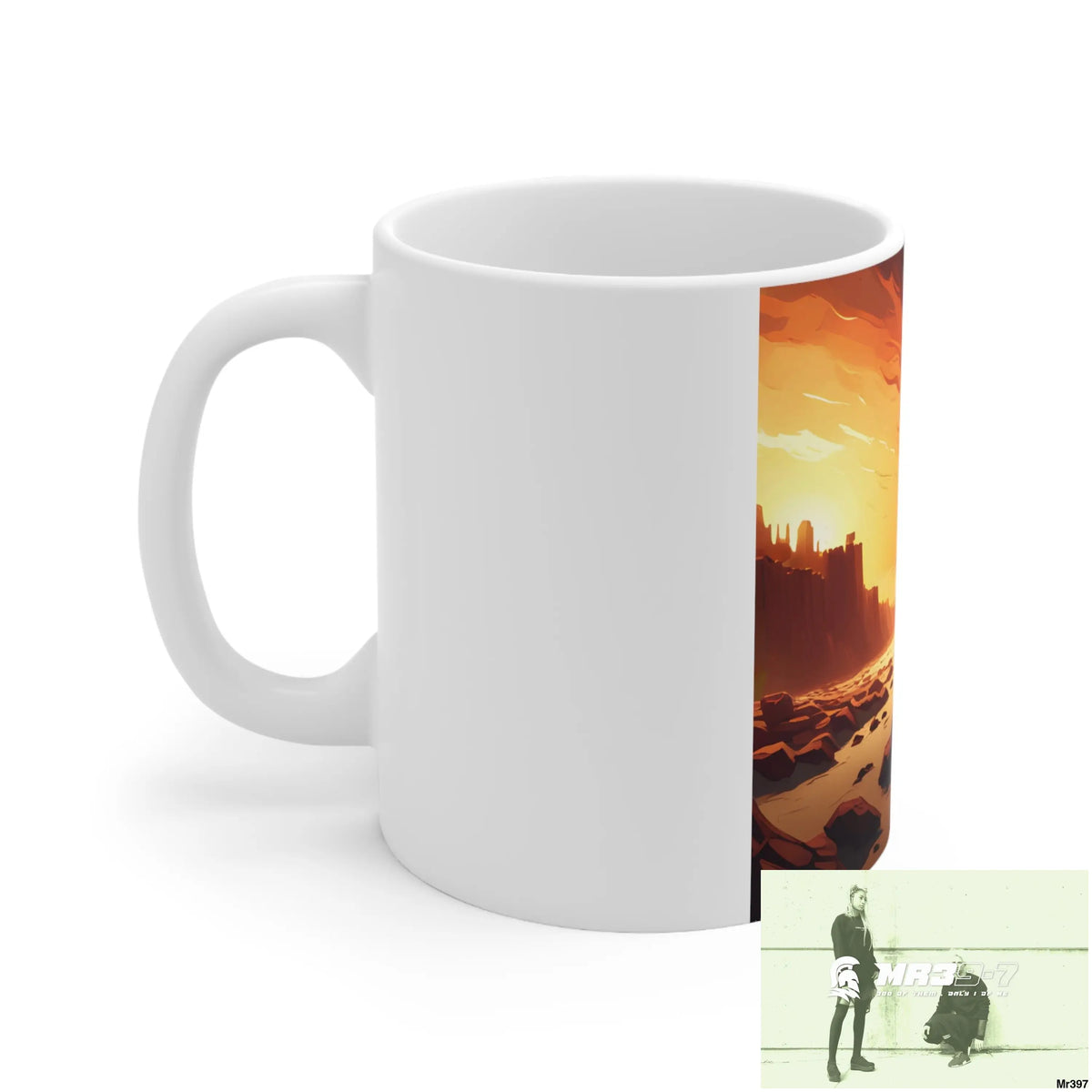 AI Radiation mash up Ceramic Mug 11oz 11oz Mug